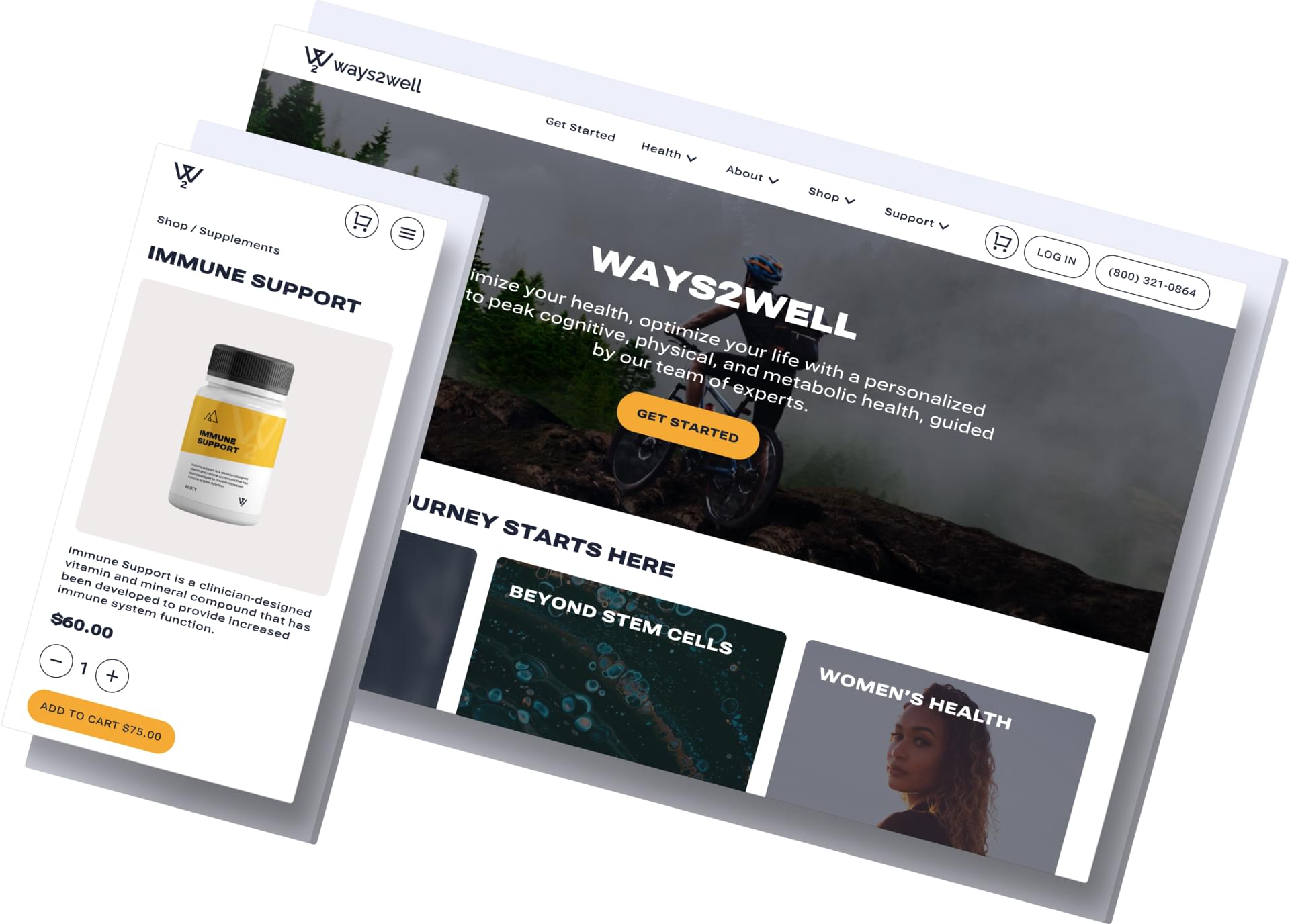 Ways2Well Website Screenshots