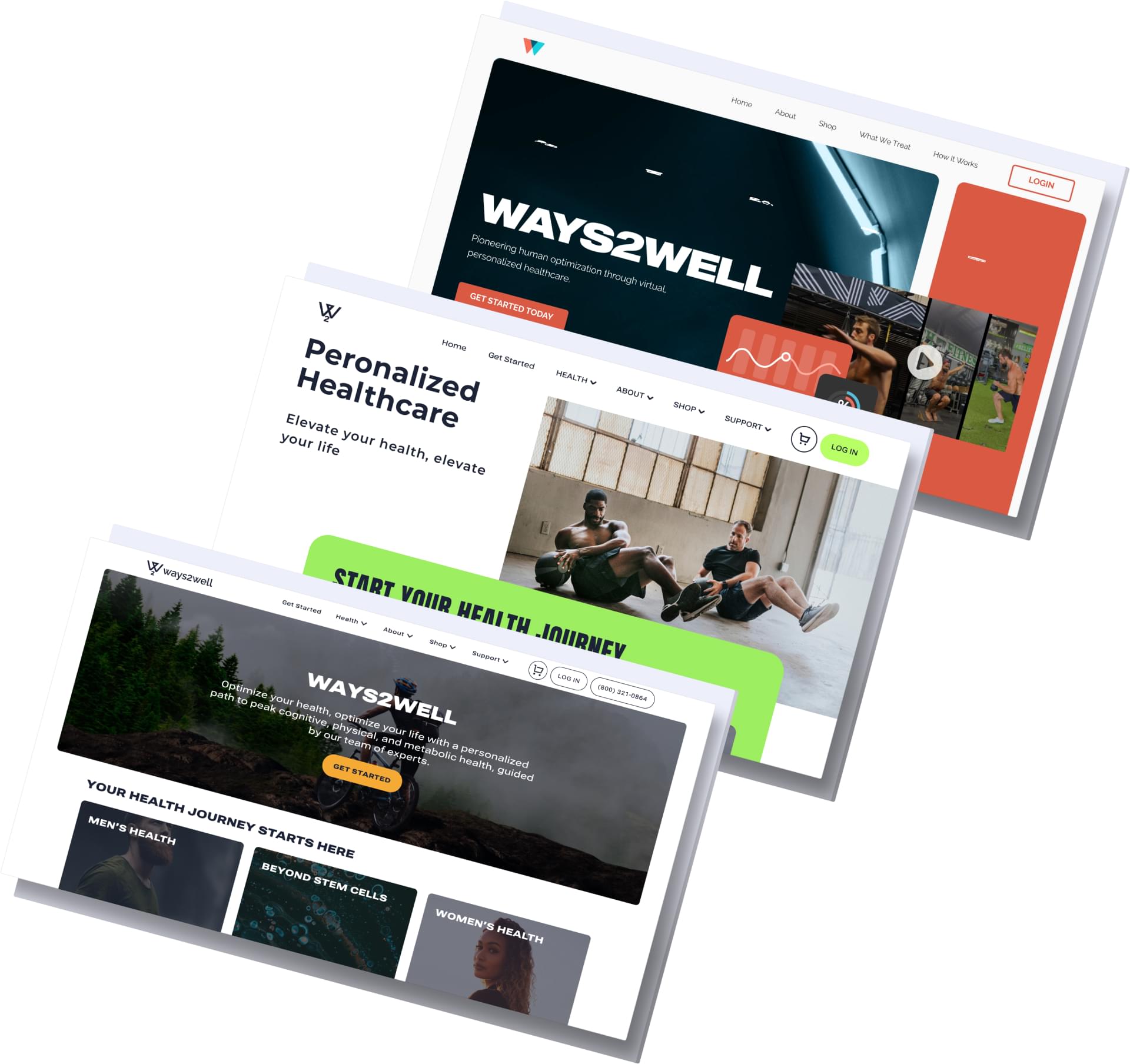 Ways2Well Website Screenshots