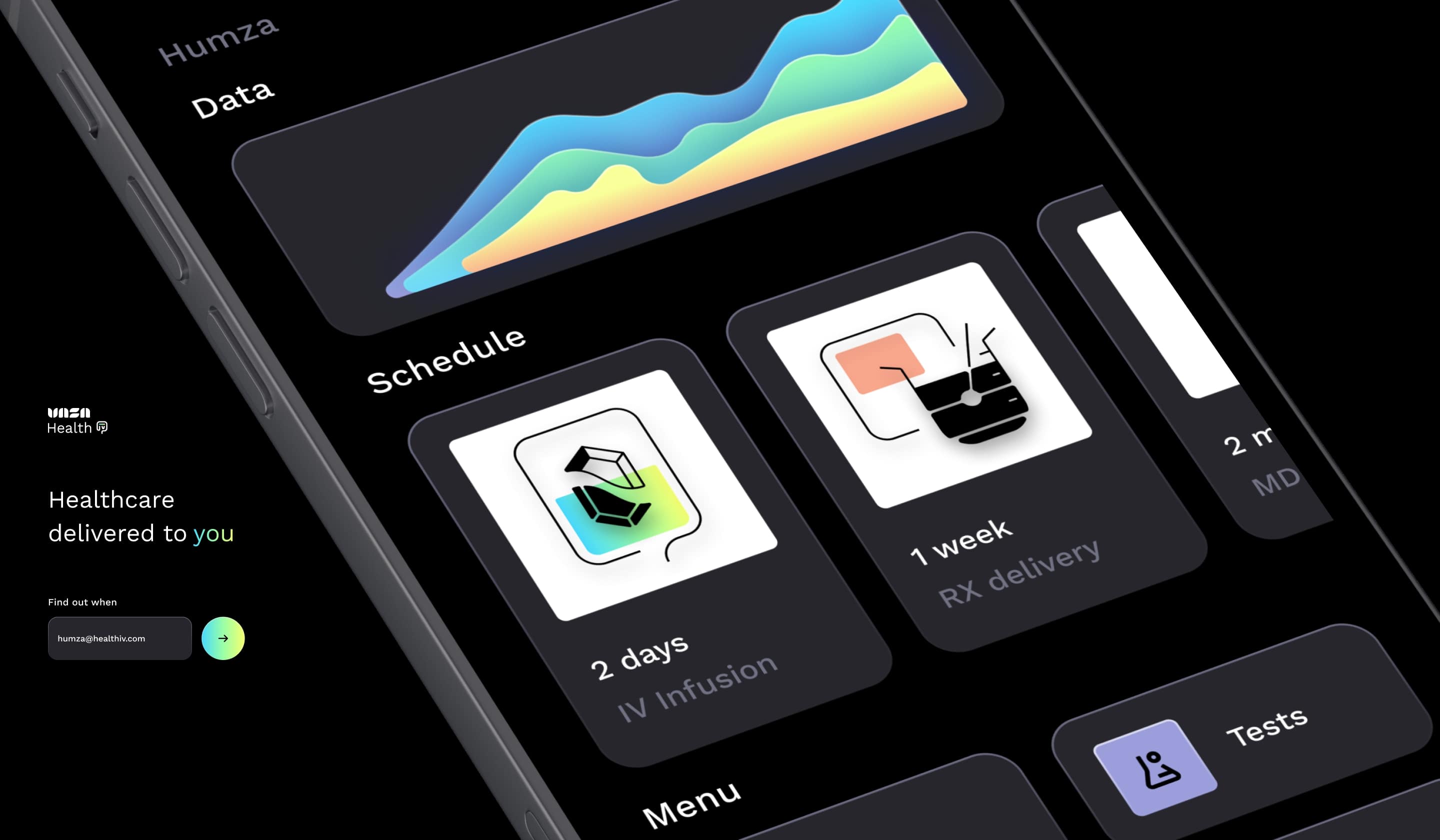 HealthIV Landing Page